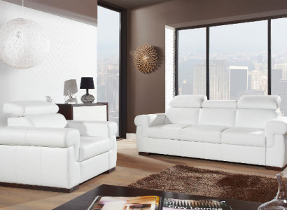 Sofa 3-seater design sofas upholstery couches 100% leather relax modern